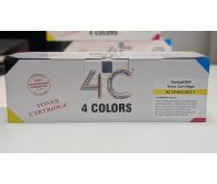4C CF402A Yellow Toner Cartridge – High Yield, OEM Compatible, Genuine Replacement for Printers, High Yield, Vivid Color Output